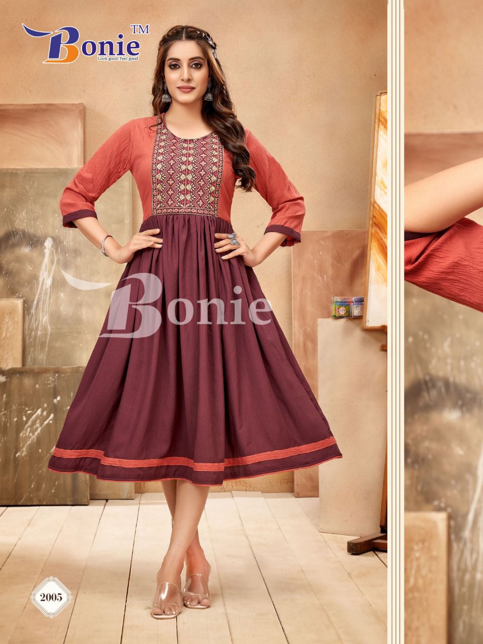 Bonie Khushi Vol 2 Fancy Designer Wholesale Anarkali Kurti Catalog
